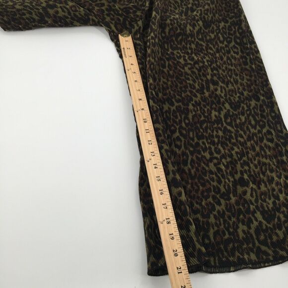 Bab Mackie Boutique Cheetah Print Gaucno Pants Small Elastic Waist Crinkle S - Picture 4 of 4